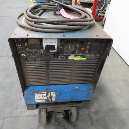 Miller Deltaweld 451 230/460V 450A Contant Voltage DC Arc Welder Wheel Package