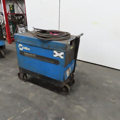 Miller Deltaweld 451 230/460V 450A Contant Voltage DC Arc Welder Wheel Package