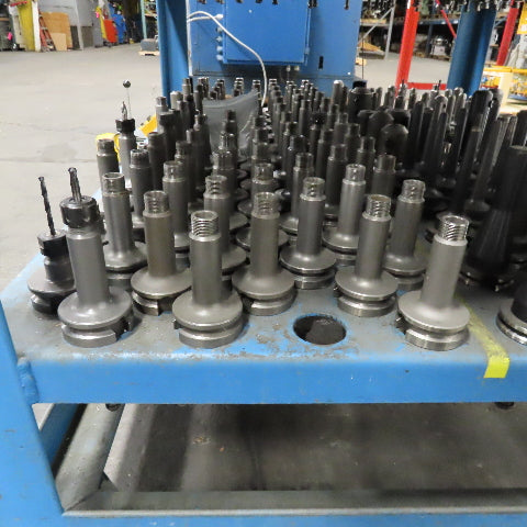 Huge Lot BT40 CAT 40 Tool Holders Quick Change Heat Shrink 656Pcs. & Cart