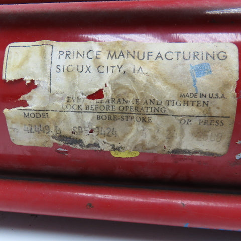 Prince Manufacturing 4Z449.B 4" Bore x 24" Stroke Tie Rod Cylinder Needs Seals