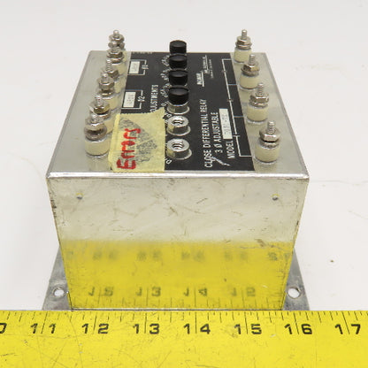 Wilmer D101-7X Close Differential Relay 3Ph Adjustable 208V Parts/Repair