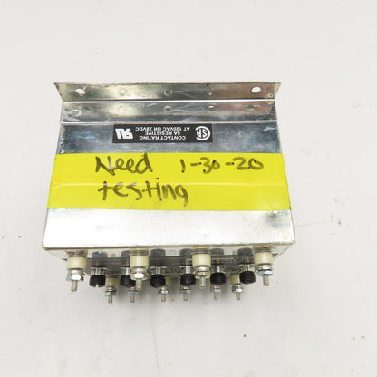 Wilmer D101-7X Close Differential Relay 3Ph Adjustable 208V Parts/Repair