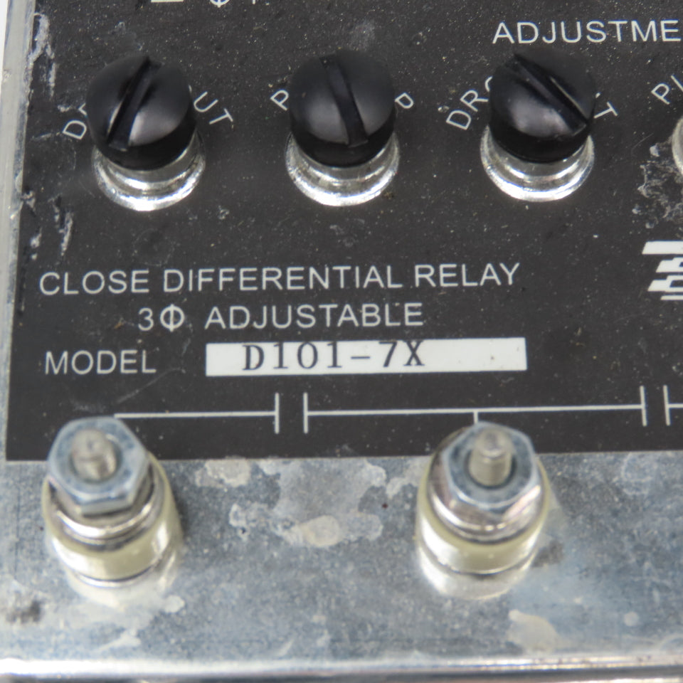 Wilmer D101-7X Close Differential Relay 3Ph Adjustable 208V