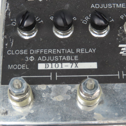 Wilmer D101-7X Close Differential Relay 3Ph Adjustable 208V