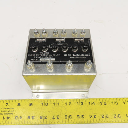 Wilmer CII Tech. D101-7X Close Differential Relay 3Ph Adjustable 208V