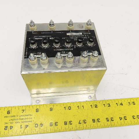 Wilmer CII Tech. D101-7X Close Differential Relay 3Ph Adjustable 208V