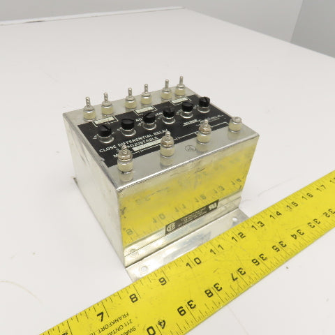 Wilmer CII Tech. D101-7X Close Differential Relay 3Ph Adjustable 208V Parts
