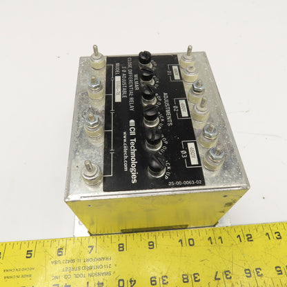 Wilmer CII Tech. D101-7X Close Differential Relay 3Ph Adjustable 208V Parts