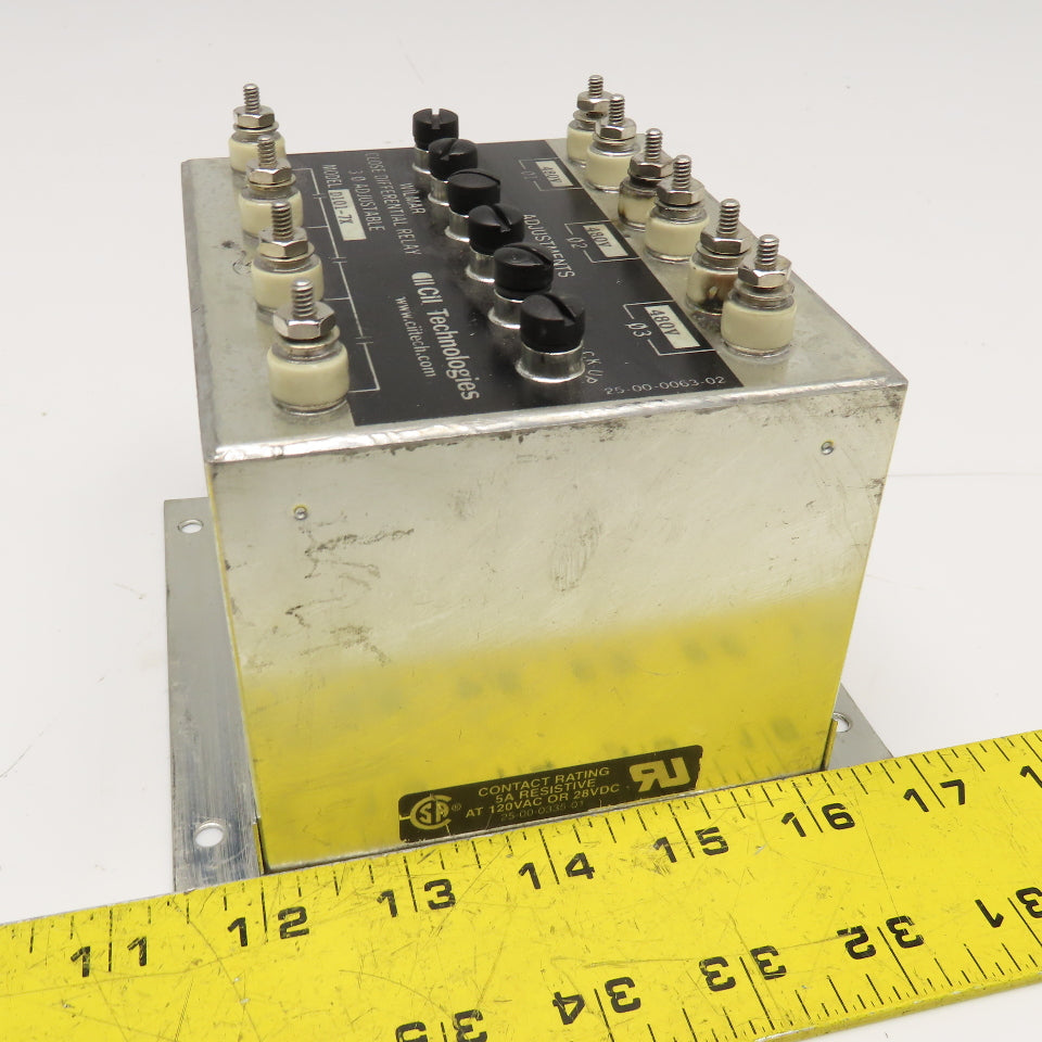 Wilmer CII Tech. D101-7X Close Differential Relay 3Ph Adjustable 208V Parts