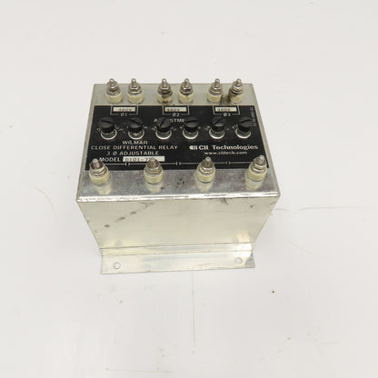 Wilmer CII Tech. D101-7X Close Differential Relay 3Ph Adjustable 208V Parts