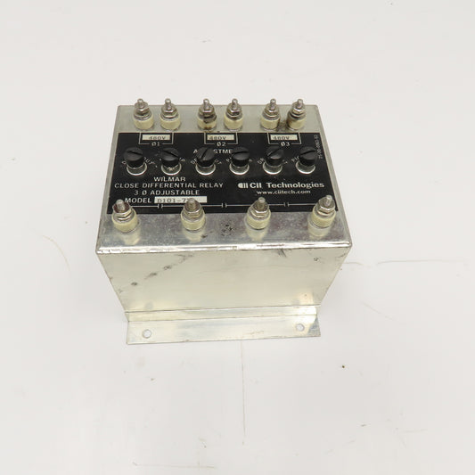 Wilmer CII Tech. D101-7X Close Differential Relay 3Ph Adjustable 208V Parts