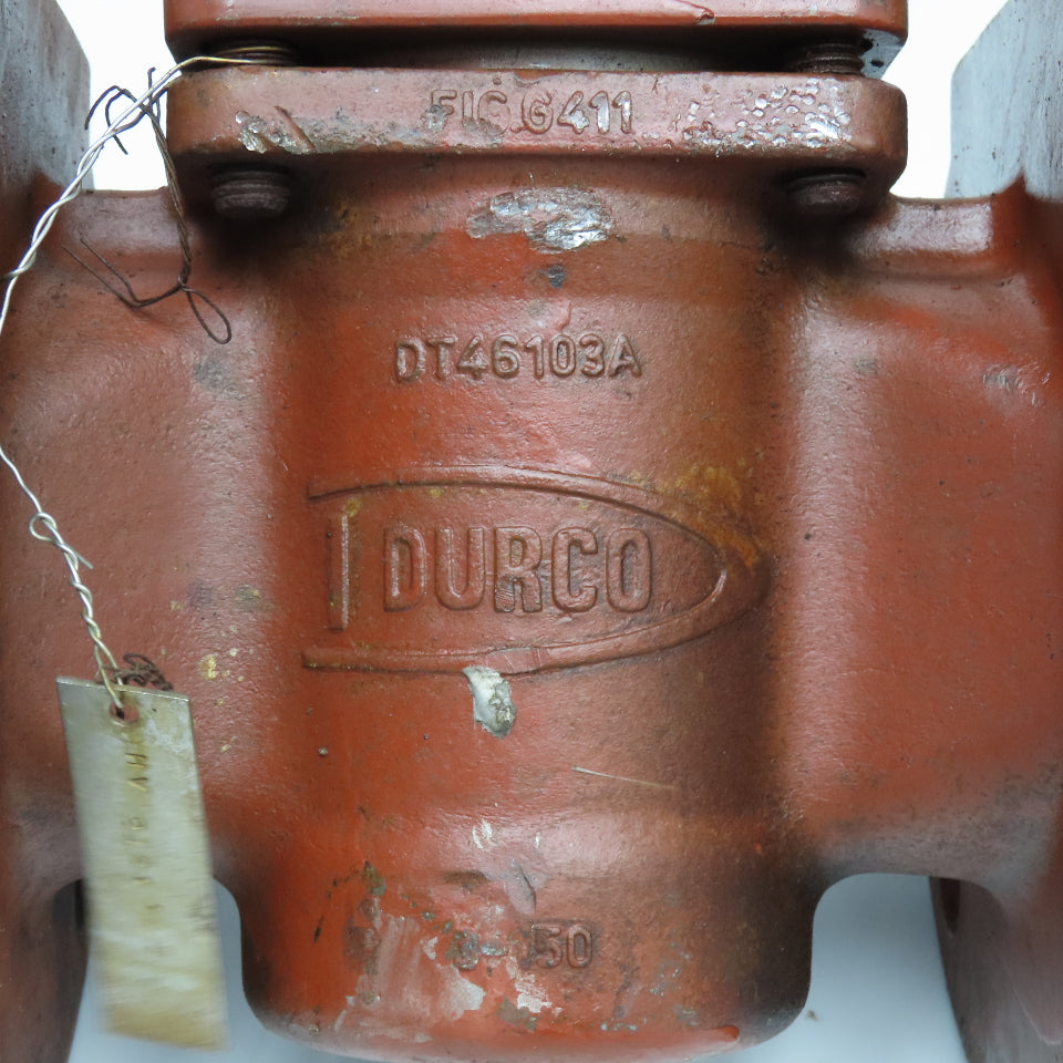 Durco Flowserve DT46103A 3" Flange Mount Plug Valve 200PSI 150#