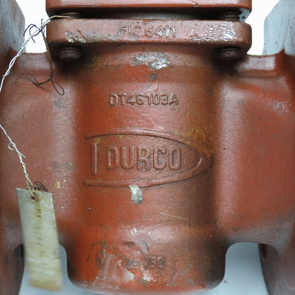 Durco Flowserve DT46103A 3" Flange Mount Plug Valve 200PSI 150#