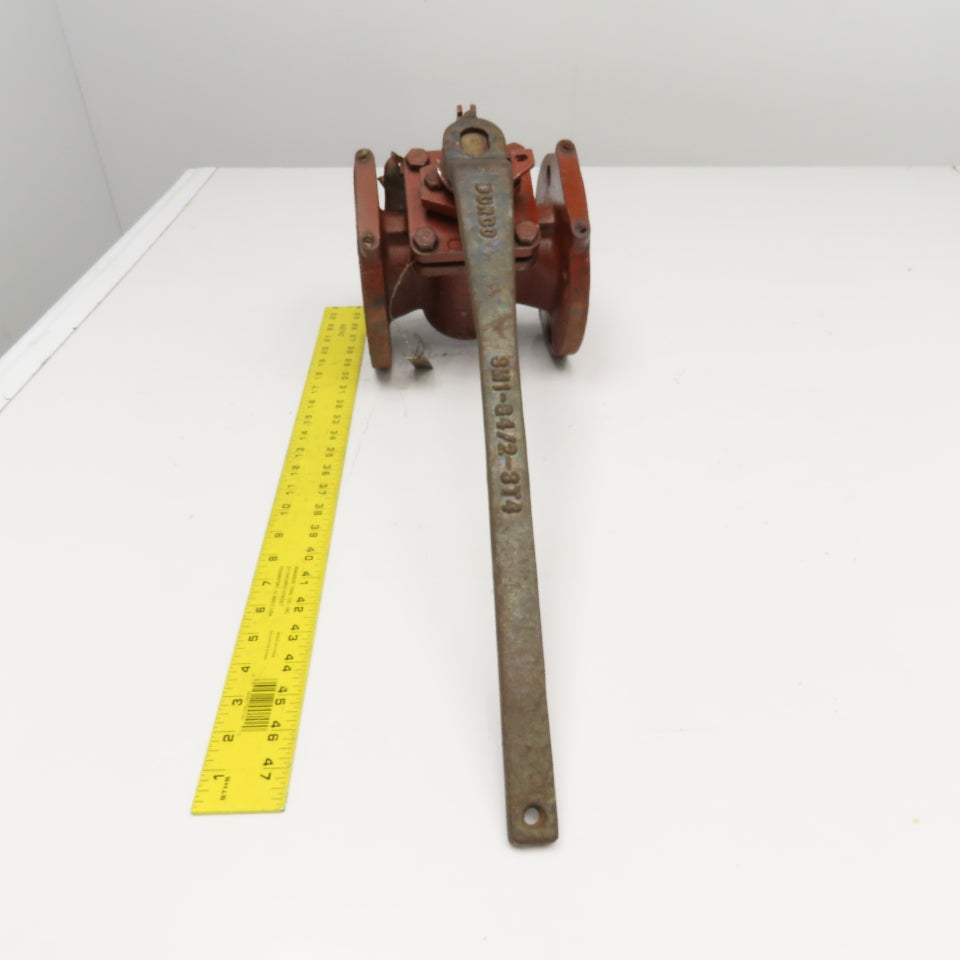 Durco Flowserve DT46103A 3" Flange Mount Plug Valve 200PSI 150#