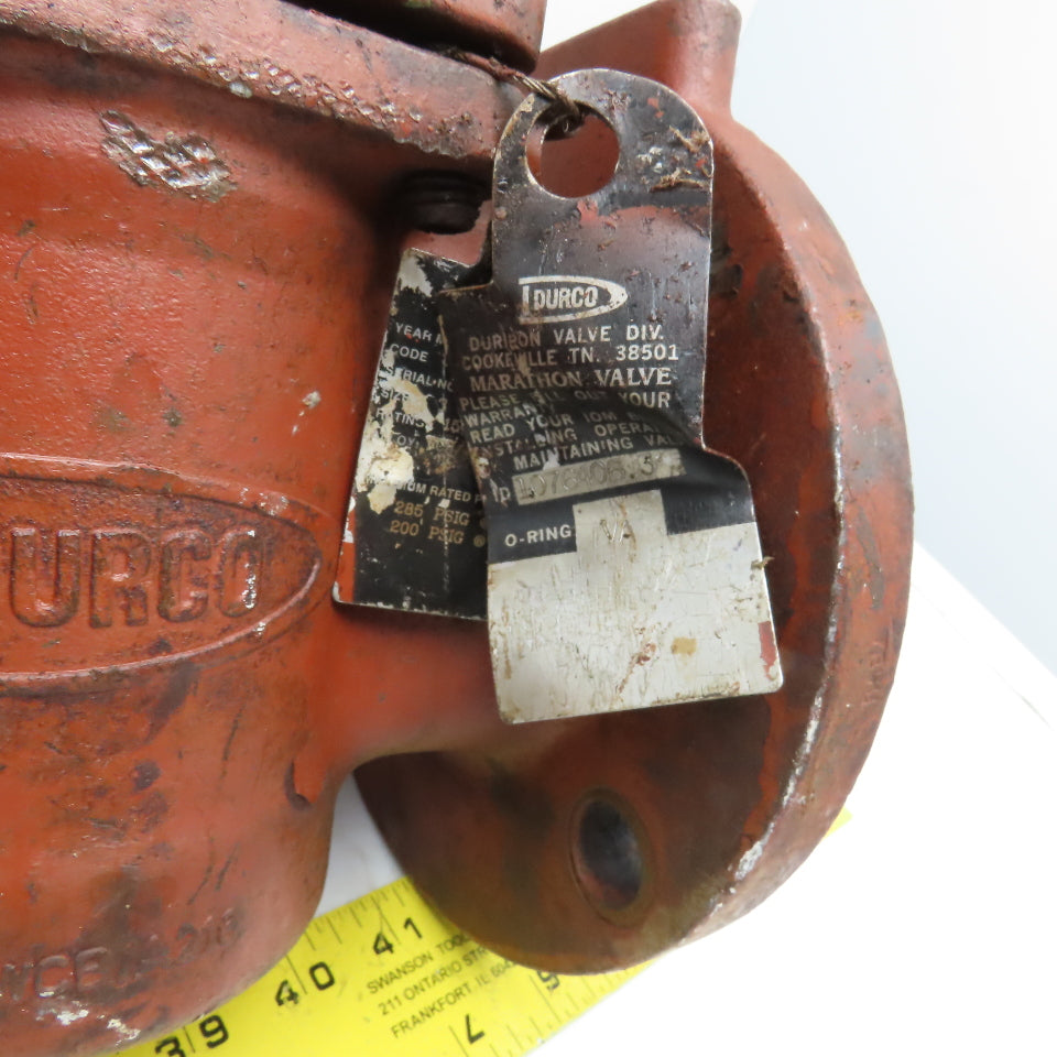 Durco Flowserve DT46103A 3" Flange Mount Plug Valve 200PSI 150#