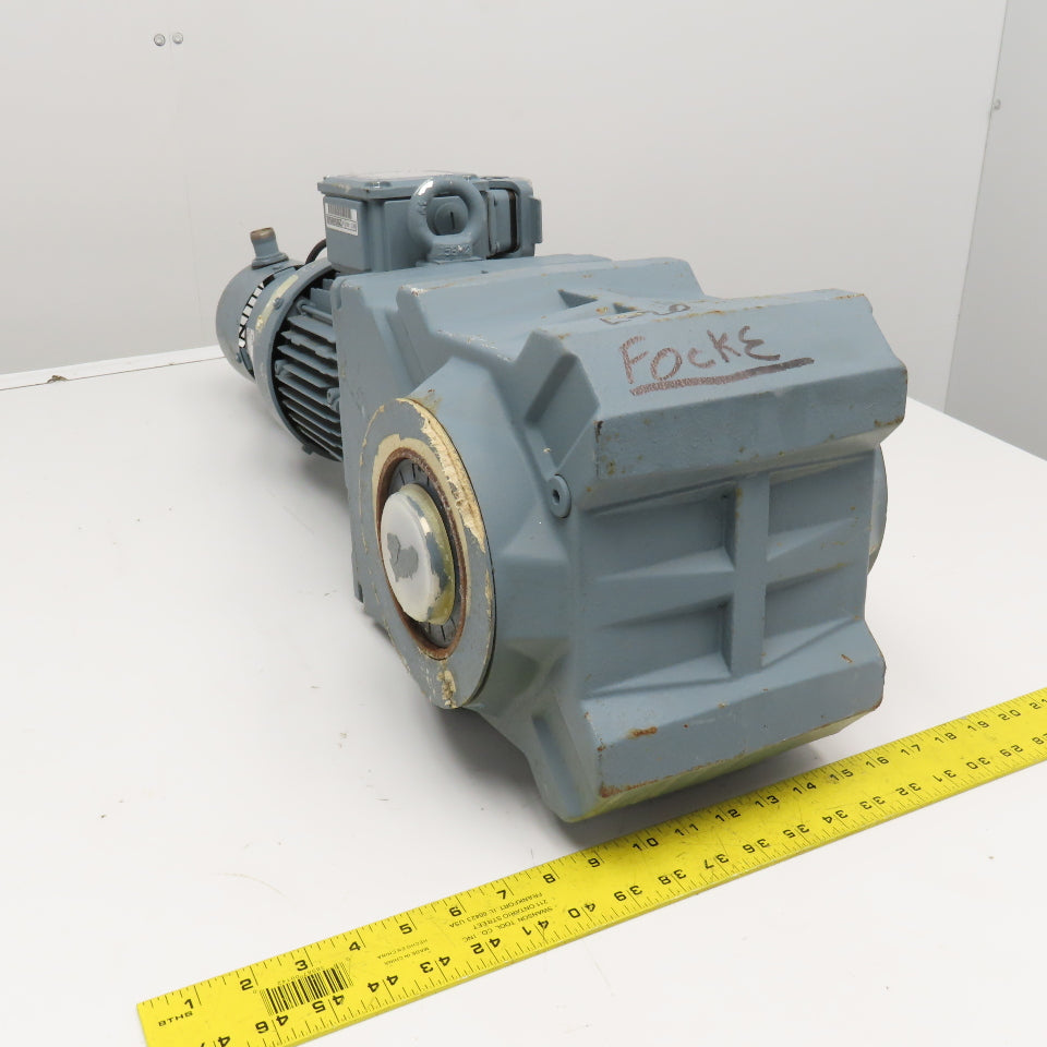 Bauer BK40-74VH 59.66:1 Ratio 28.5RPM Right Angle Gear Brake Motor 075kW 480V