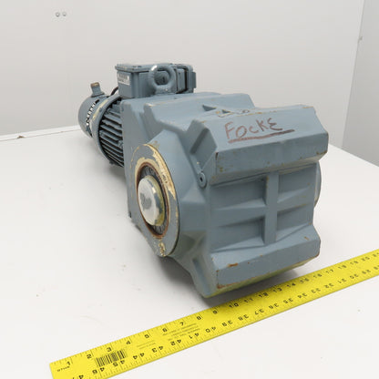 Bauer BK40-74VH 59.66:1 Ratio 28.5RPM Right Angle Gear Brake Motor 075kW 480V