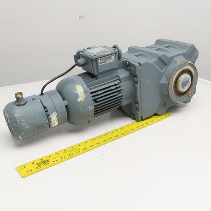 Bauer BK40-74VH 59.66:1 Ratio 28.5RPM Right Angle Gear Brake Motor 075kW 480V