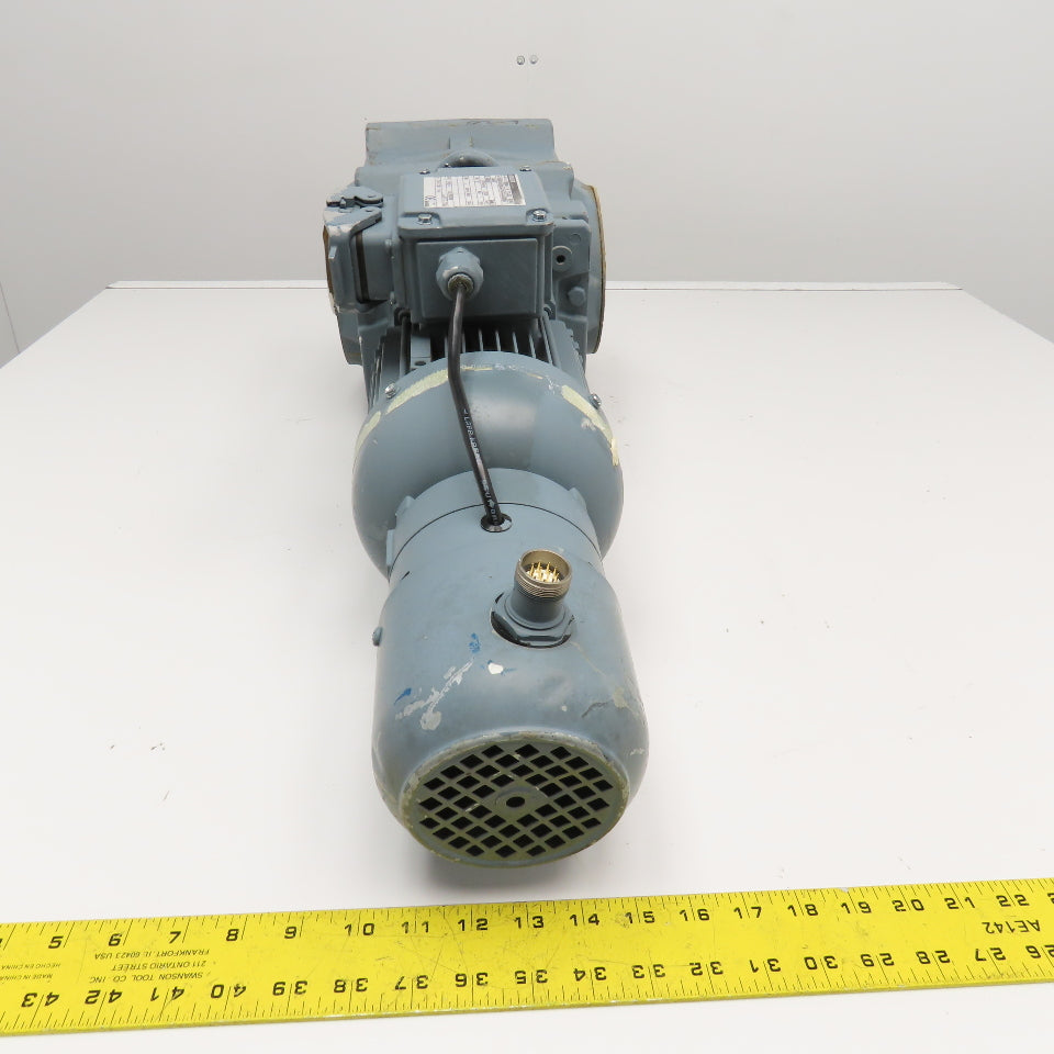 Bauer BK40-74VH 59.66:1 Ratio 28.5RPM Right Angle Gear Brake Motor 075kW 480V
