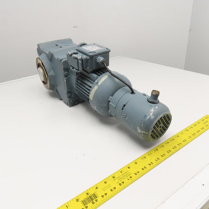 Bauer BK40-74VH 59.66:1 Ratio 28.5RPM Right Angle Gear Brake Motor 075kW 480V