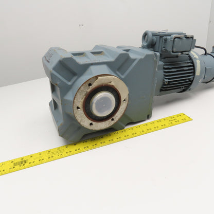Bauer BK40-74VH 59.66:1 Ratio 28.5RPM Right Angle Gear Brake Motor 075kW 480V