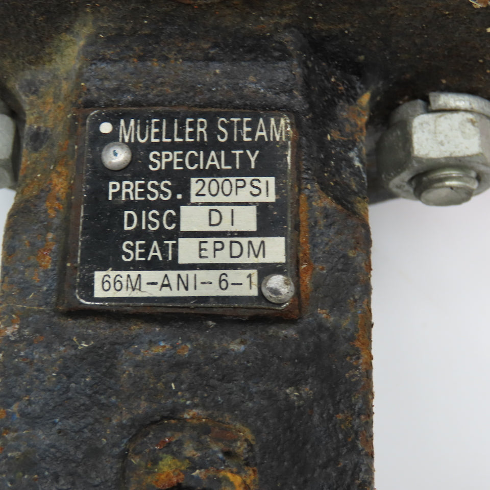 Mueller 66M-ANI-6-1 6" Butterfly Valve Lug Mount 200PSI