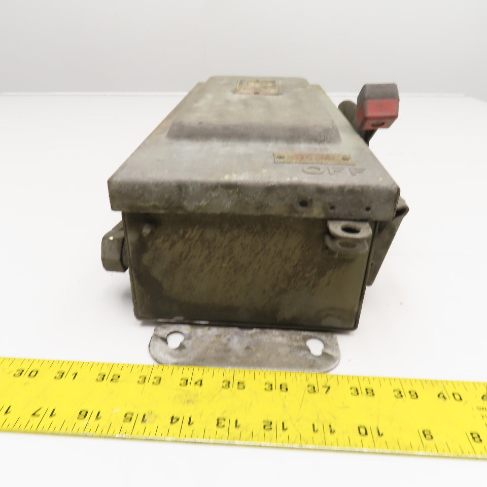 Square D H361AWK 30A 600V AC/DC 3 Pole Fused Safety Disconnect Switch