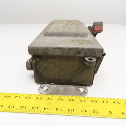 Square D H361AWK 30A 600V AC/DC 3 Pole Fused Safety Disconnect Switch
