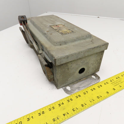 Square D H361AWK 30A 600V AC/DC 3 Pole Fused Safety Disconnect Switch