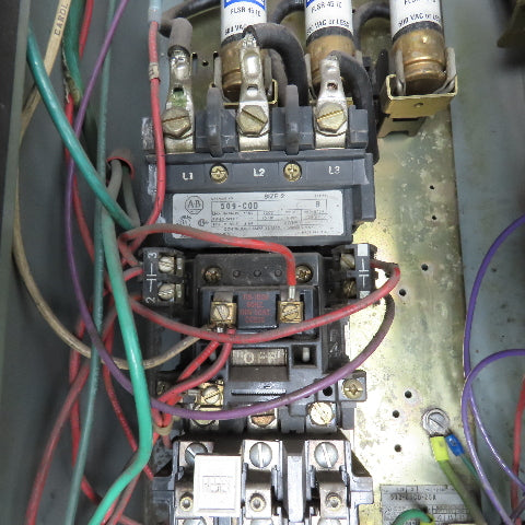 Allen Bradley 512-CJCD-25R 600V 45A 25Hp Fused Combination Starter Disconnect