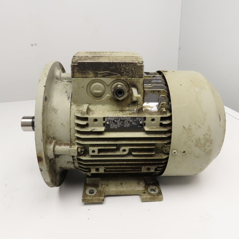 Siemens 1LA7130-4AA10 6.3kW 1455/1755RPM 230/400-460V 50/60Hz AC Motor