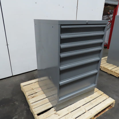 Lyon Style 6 Drawer Small Parts Tool Storage Cabinet 28" x 28-1/2" x 45-1/2"