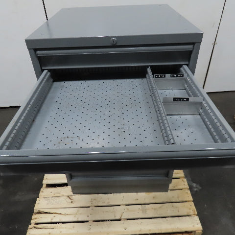 Lyon Style 6 Drawer Small Parts Tool Storage Cabinet 28" x 28-1/2" x 45-1/2"