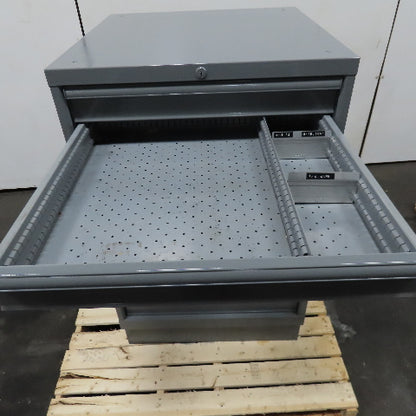 Lyon Style 6 Drawer Small Parts Tool Storage Cabinet 28" x 28-1/2" x 45-1/2"