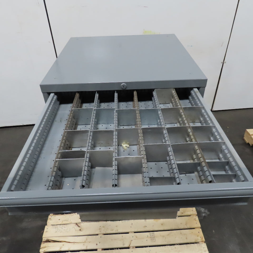 Lyon Style 6 Drawer Small Parts Tool Storage Cabinet 28" x 28-1/2" x 45-1/2"
