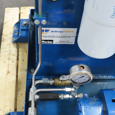 Parker Air-Hydro 20 Gallon 115/230V 1Ph Hydraulic Power Unit 3/4Hp