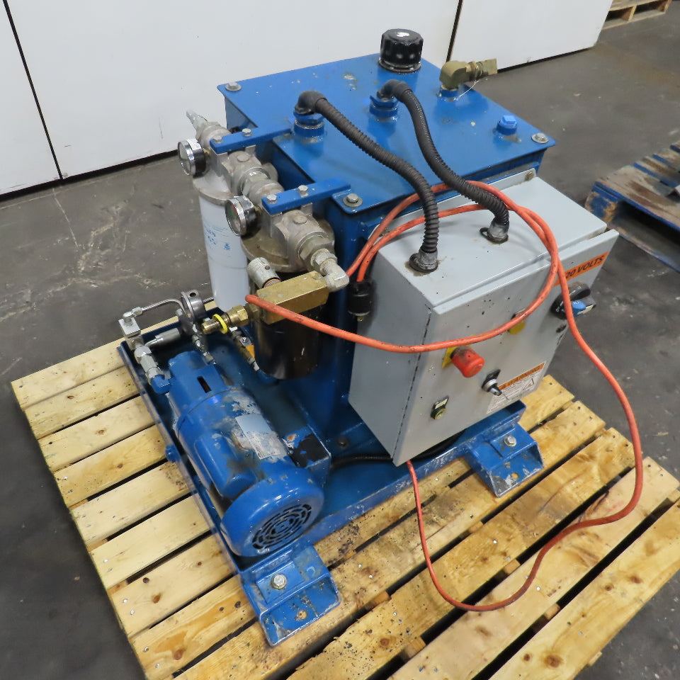 Parker Air-Hydro 20 Gallon 115/230V 1Ph Hydraulic Power Unit 3/4Hp