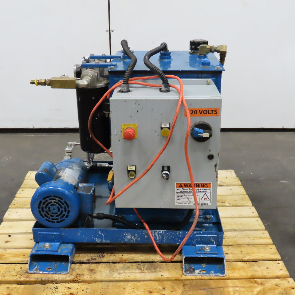 Parker Air-Hydro 20 Gallon 115/230V 1Ph Hydraulic Power Unit 3/4Hp