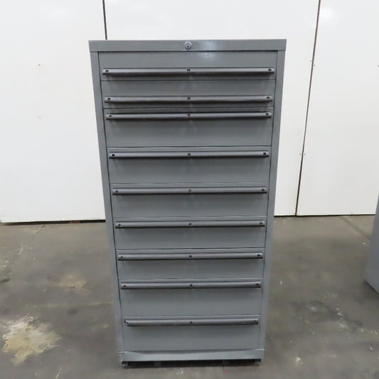 Lista Style 9 Drawer Small Parts Tools Storage Shop Cabinet 28" x 28" x 60"