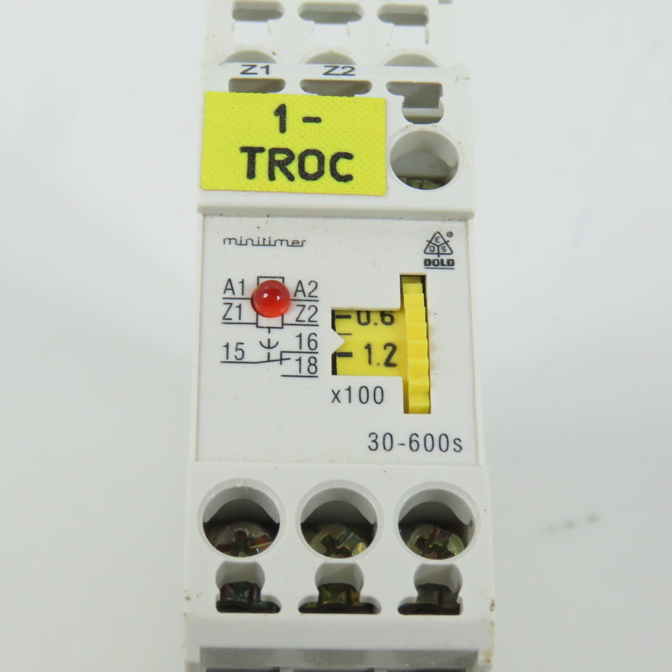 E. Dold u. Sohne KG MK 9961.81 30-600s Minitimer Relay (Release Delayed) 24V
