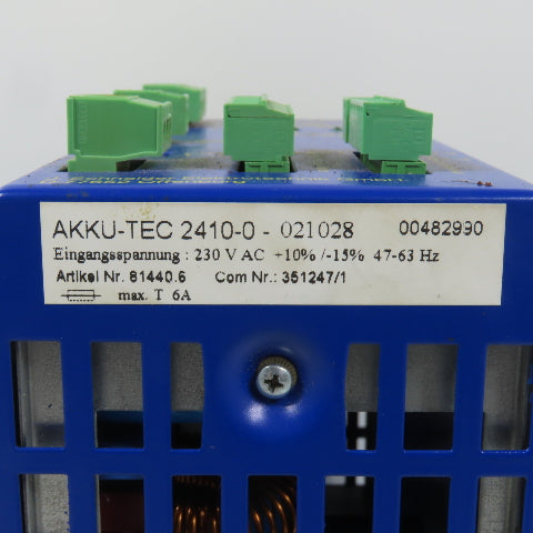 J. Schneider 2410-0 AKKUTEC 24V 10A DC Power Supply 230V AC Input (Clean)