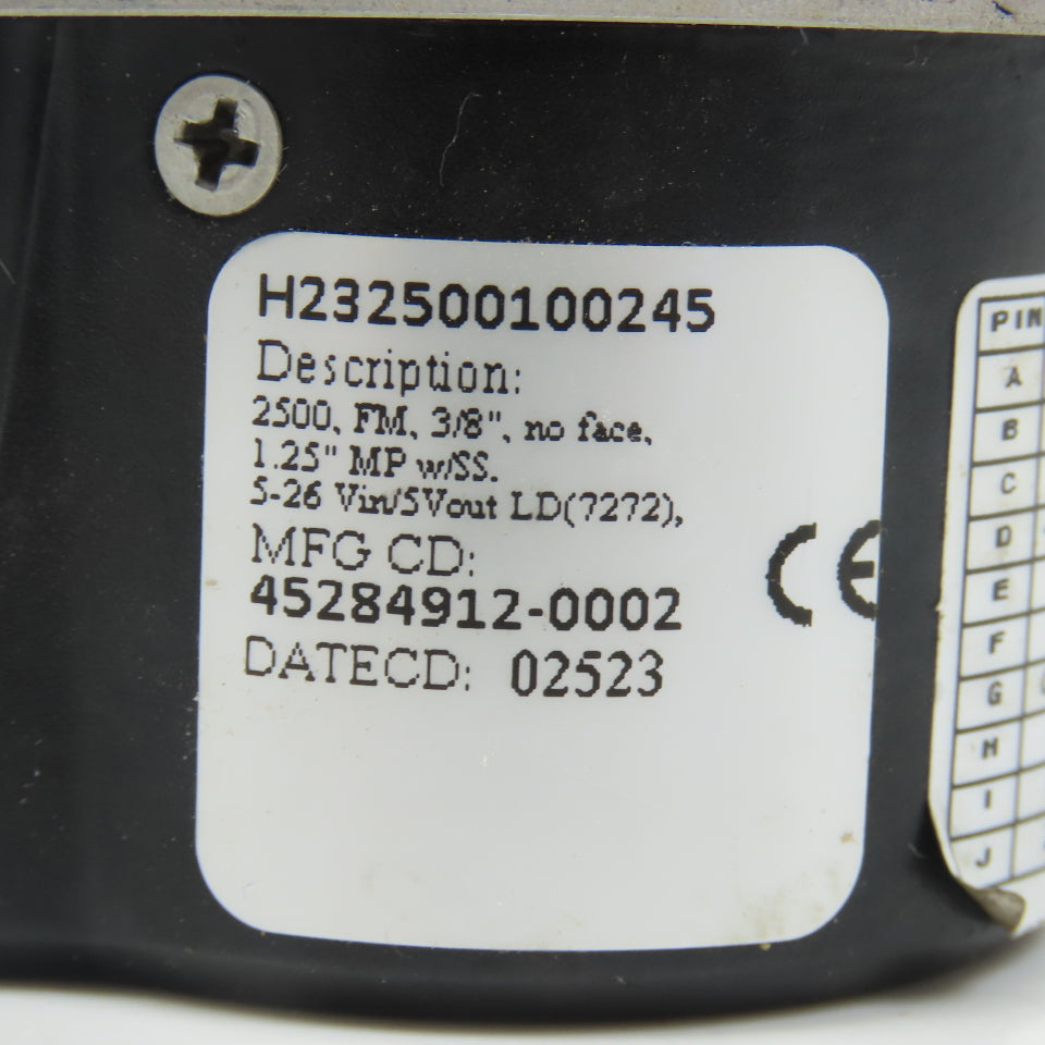 Dynapar H232500100245 Incremental Encoder 3/8" Shaft