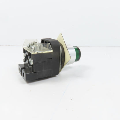 Allen Bradley 800T-QBH2G Green Momentary Contact Push Button 12-130V W/ 800T-XA