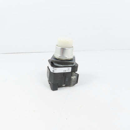 Allen Bradley 800TC-PB16 White Momentary Contact Push Button 120V W/ 800TC-XA