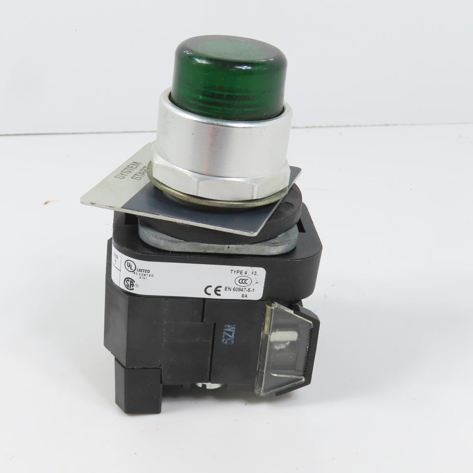 Allen Bradley 800TC-PB16G Green Momentary Contact Push Button 120V W/ 800TC-XA