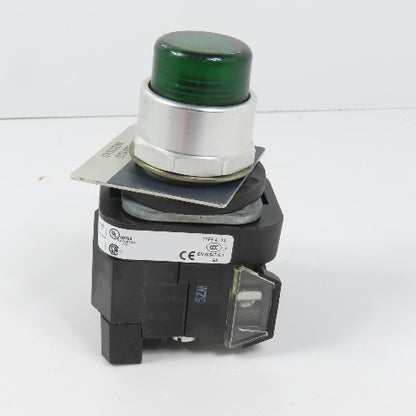 Allen Bradley 800TC-PB16G Green Momentary Contact Push Button 120V W/ 800TC-XA