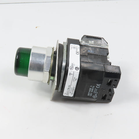 Allen Bradley 800TC-PB16G Green Momentary Contact Push Button 120V W/ 800TC-XA