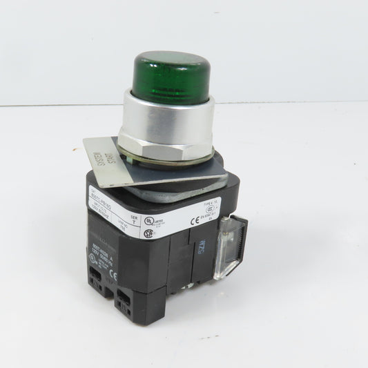 Allen Bradley 800TC-PB16G Green Momentary Contact Push Button 120V W/ 800TC-XA
