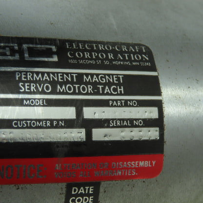 Electro-Craft 0703-02-049 Permanent Magnet Servo Motor-Tach