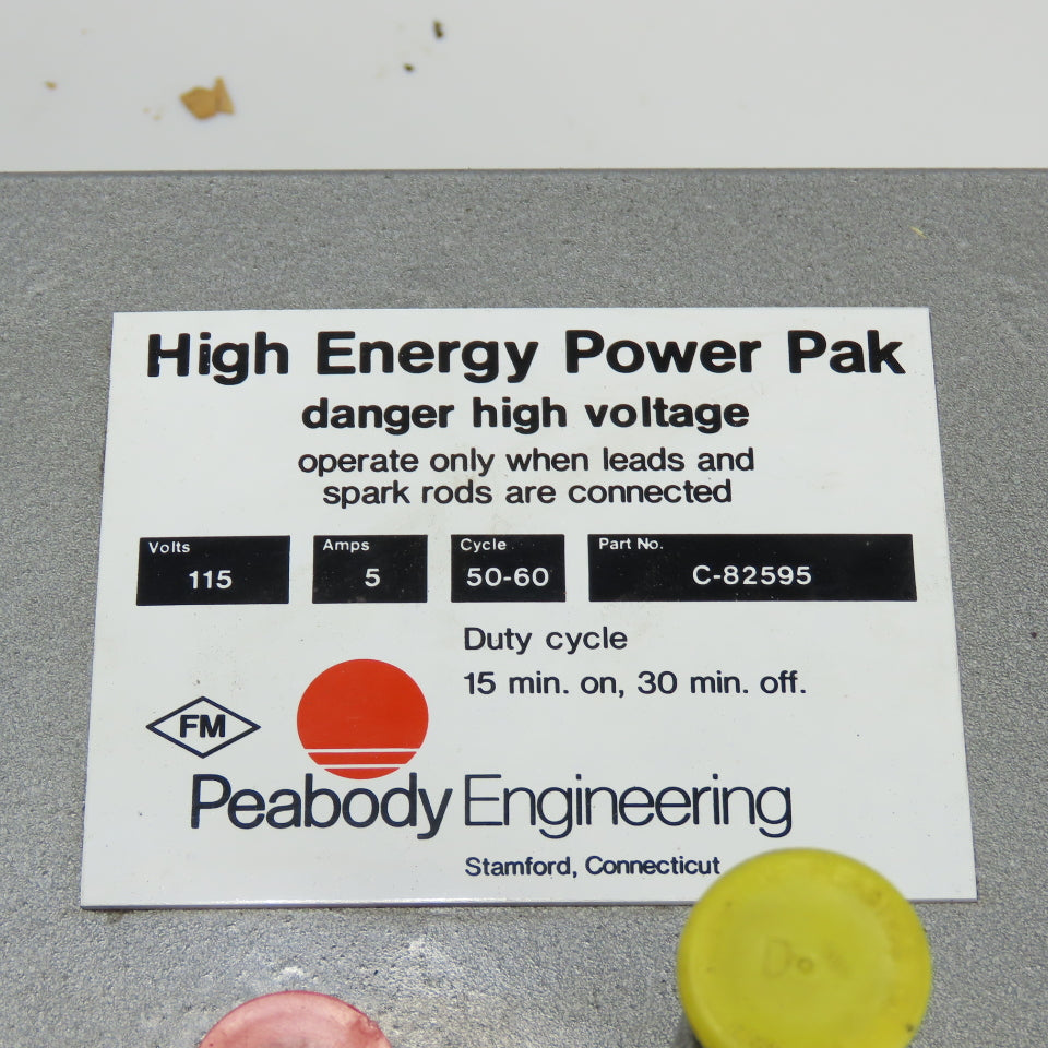 Peabody C-82595 High Energy Exciter Power Pak 115V 5A 50-60 Cycle